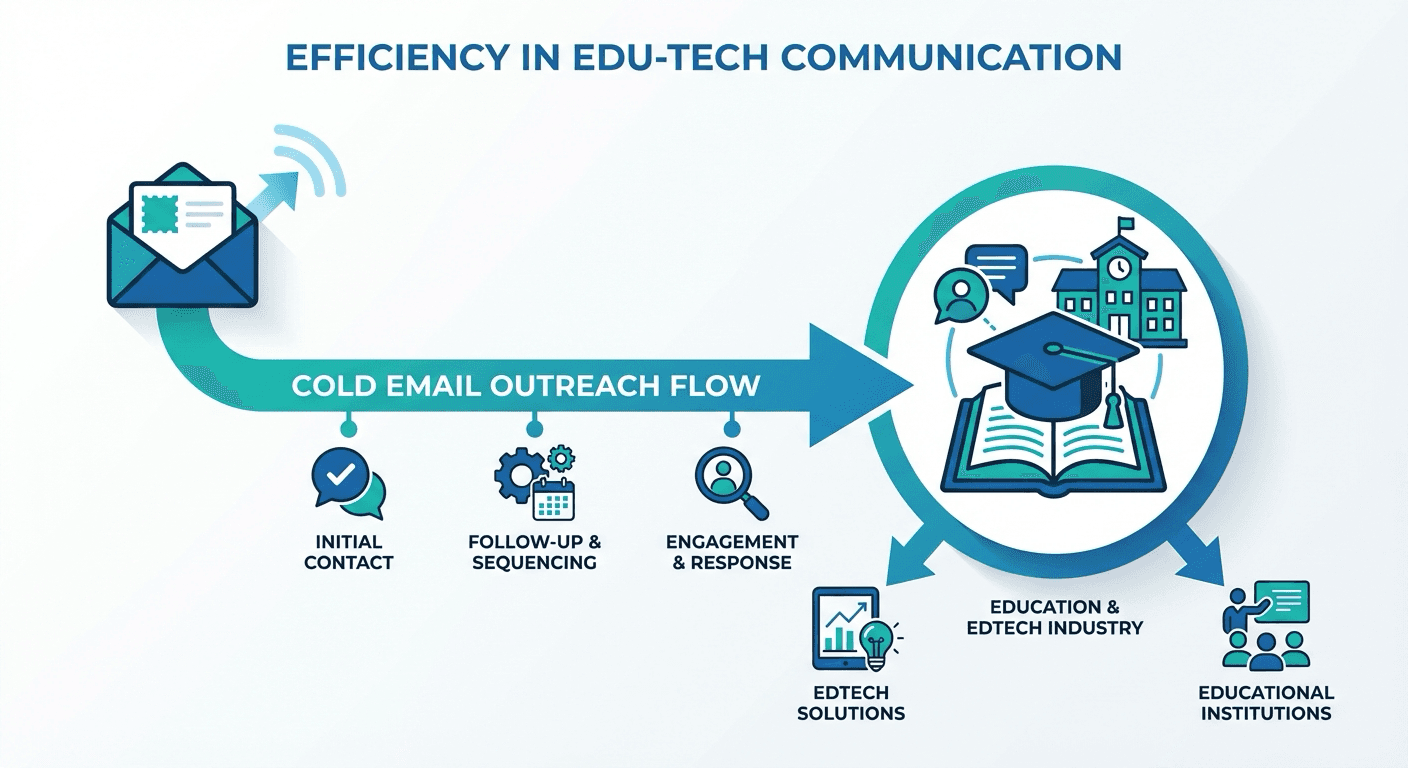 Cold email outreach flow for Education & EdTech