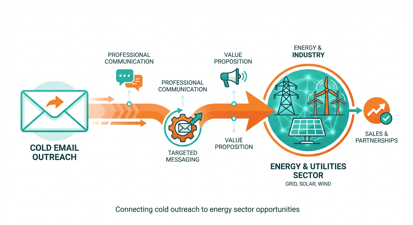 Cold email outreach flow for Energy & Utilities