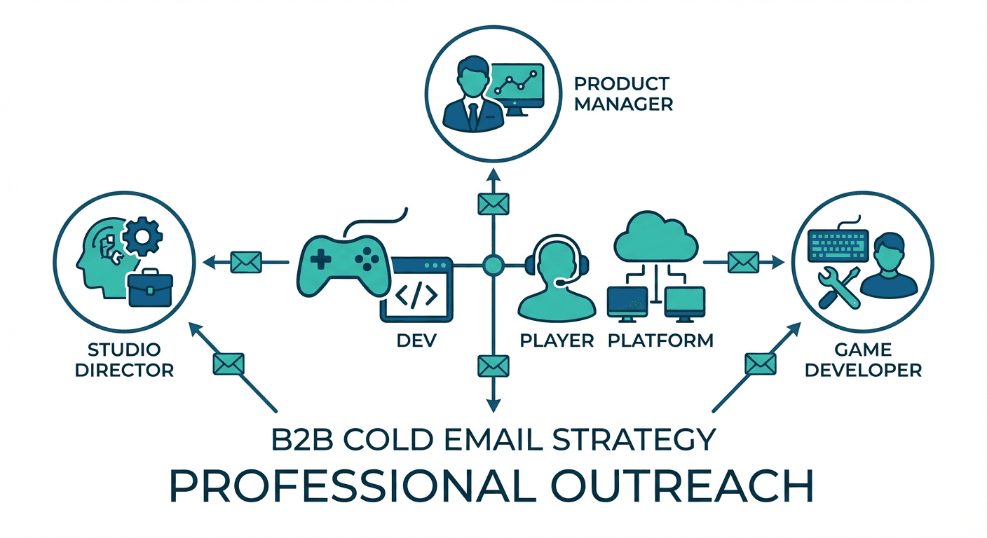 Cold email strategy for gaming industry