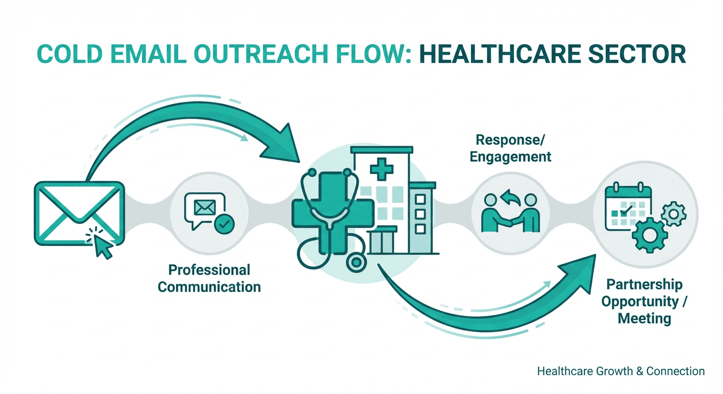 Cold email outreach flow for Healthcare