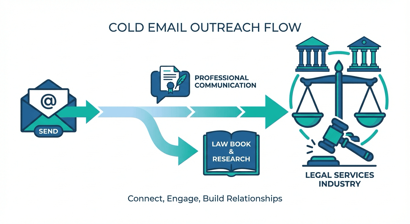 Cold email outreach flow for Legal Services