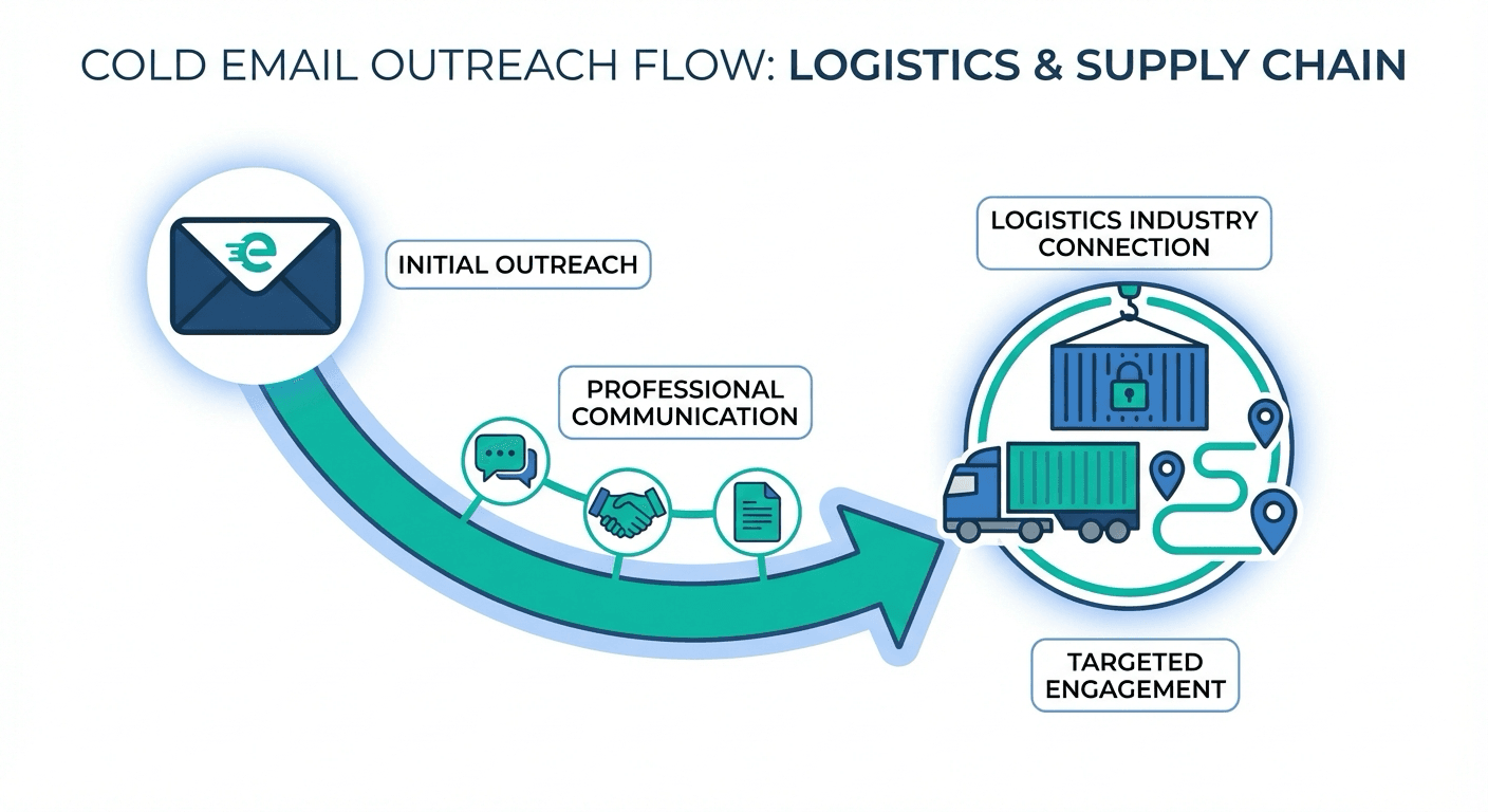 Cold email outreach flow for Logistics & Supply Chain
