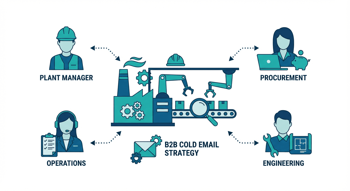 Cold email outreach strategy for Manufacturing professionals