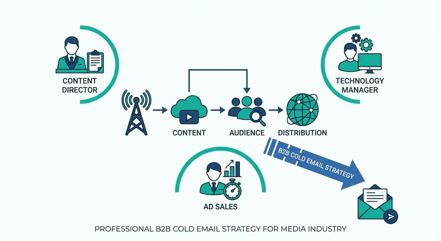Cold email outreach strategy for Media & Entertainment professionals