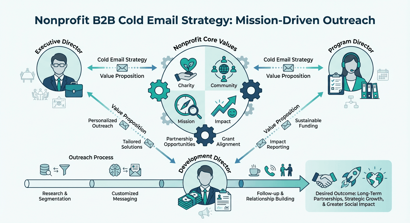 Cold email outreach strategy for Nonprofit professionals