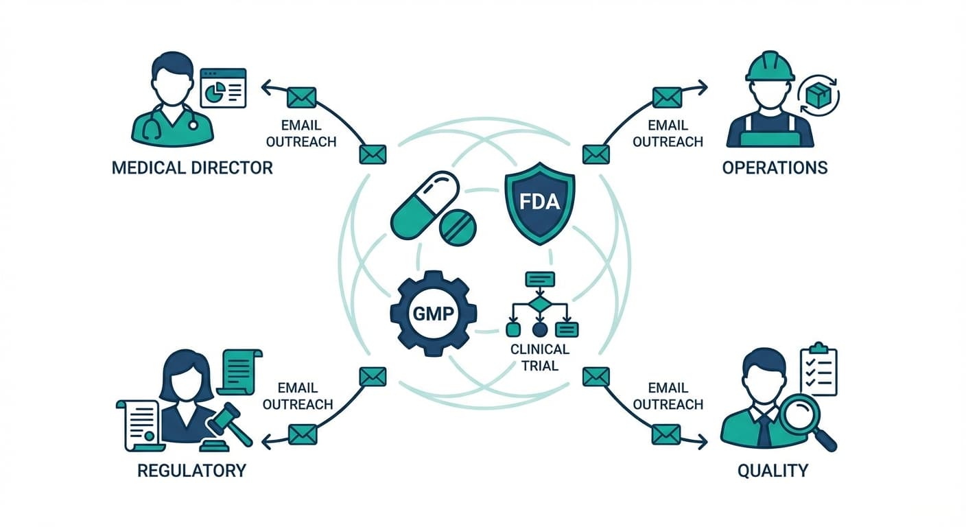 Cold email strategy for pharma industry