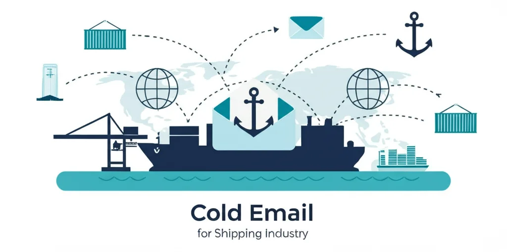 Cold email guide for shipping industry with container ships and global trade routes