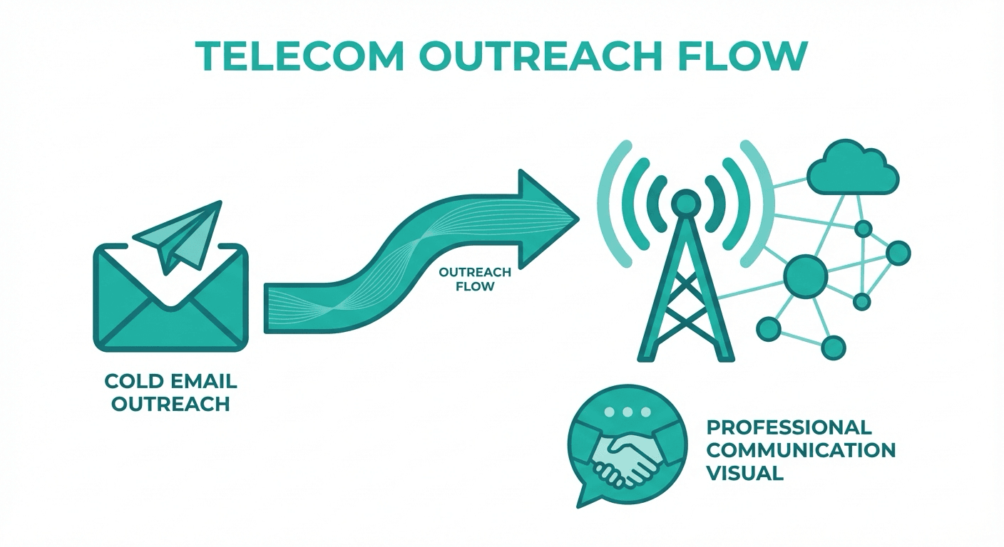 Cold email outreach flow for Telecom