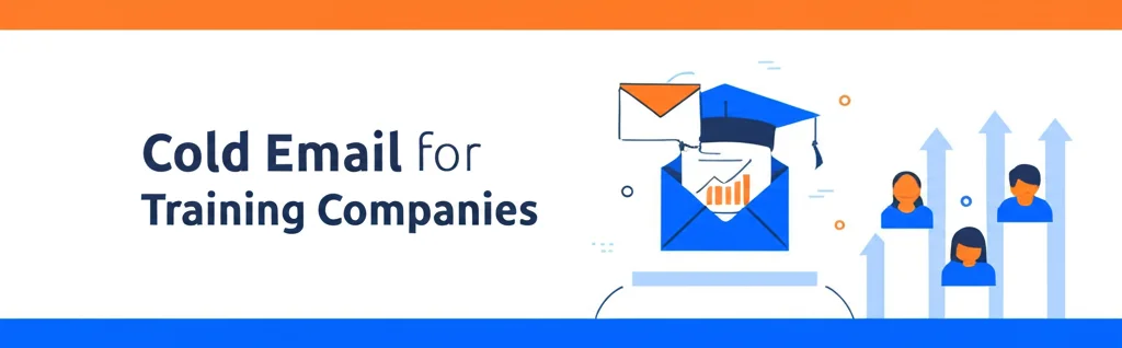 Cold email guide for corporate training companies with presentation and growth elements