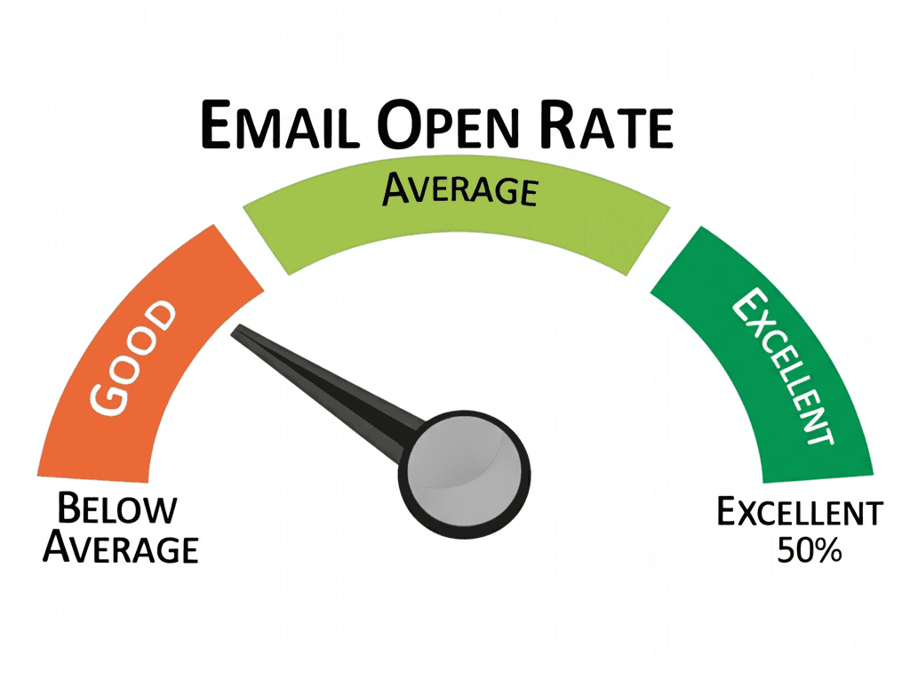 Cold email open rate performance benchmarks