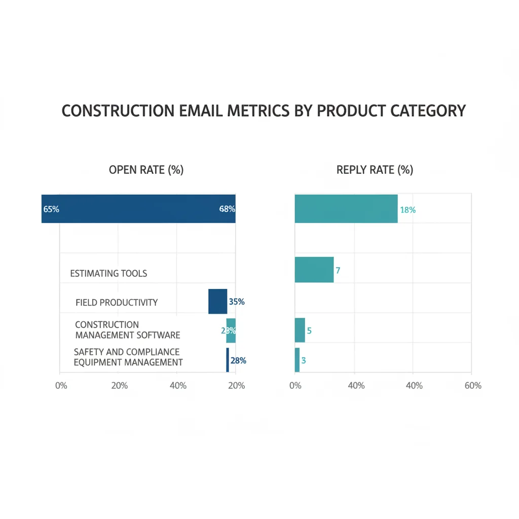 Construction product category email performance