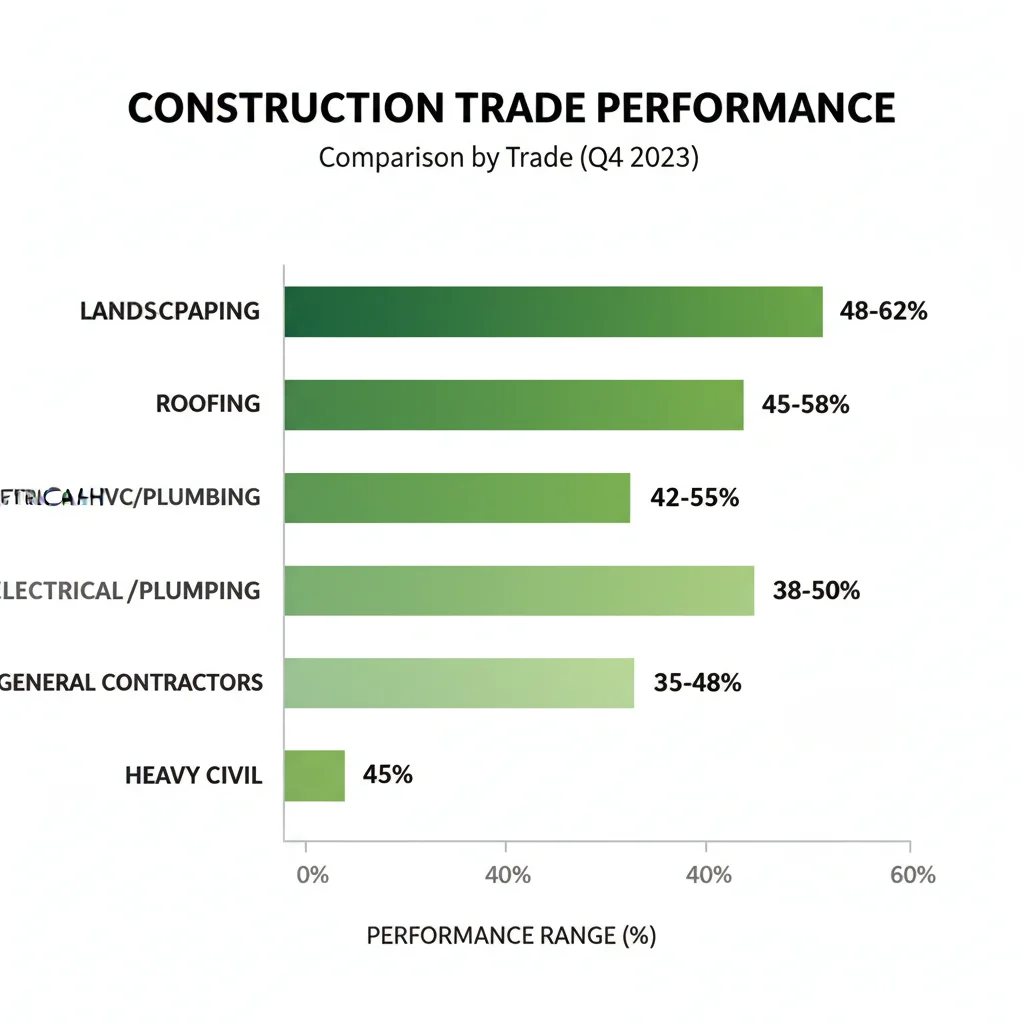 Construction trade performance comparison