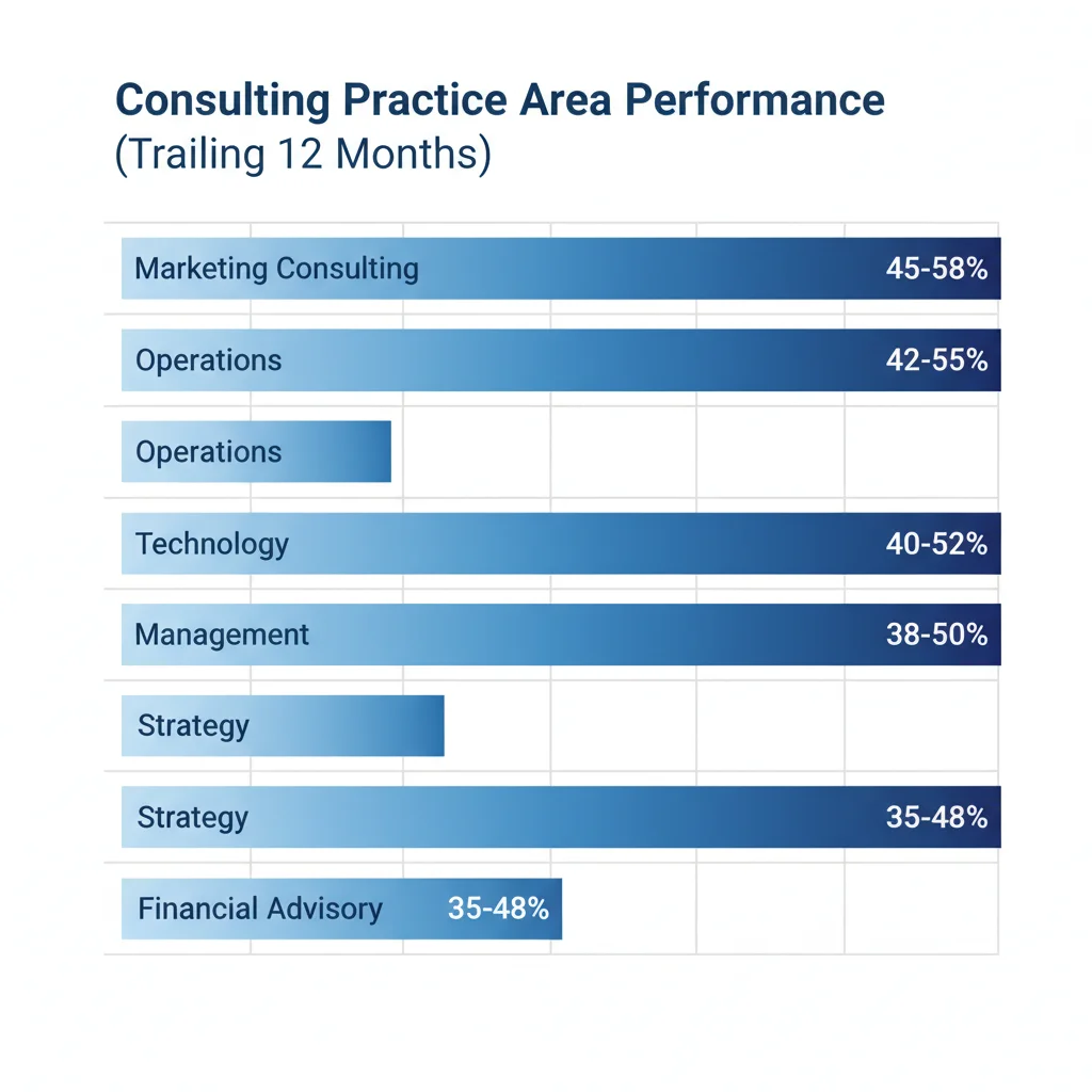 Consulting practice area performance comparison