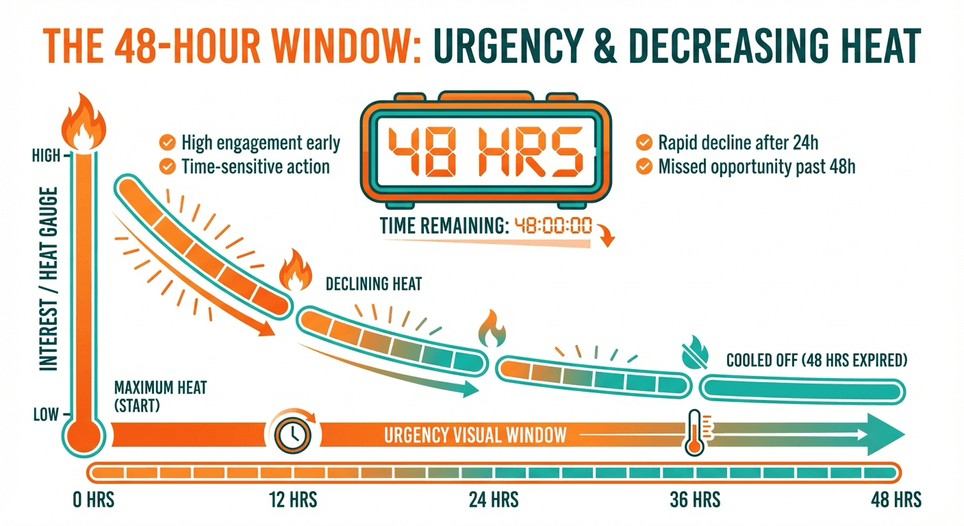 The 48-hour window to call warm leads before interest fades
