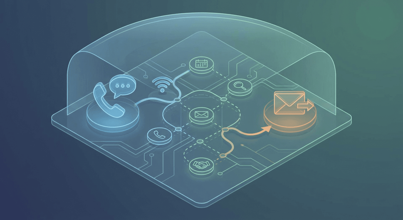 VOIP dialer and email integration