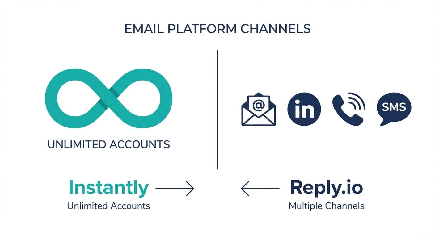 Instantly vs Reply.io cold email platform comparison