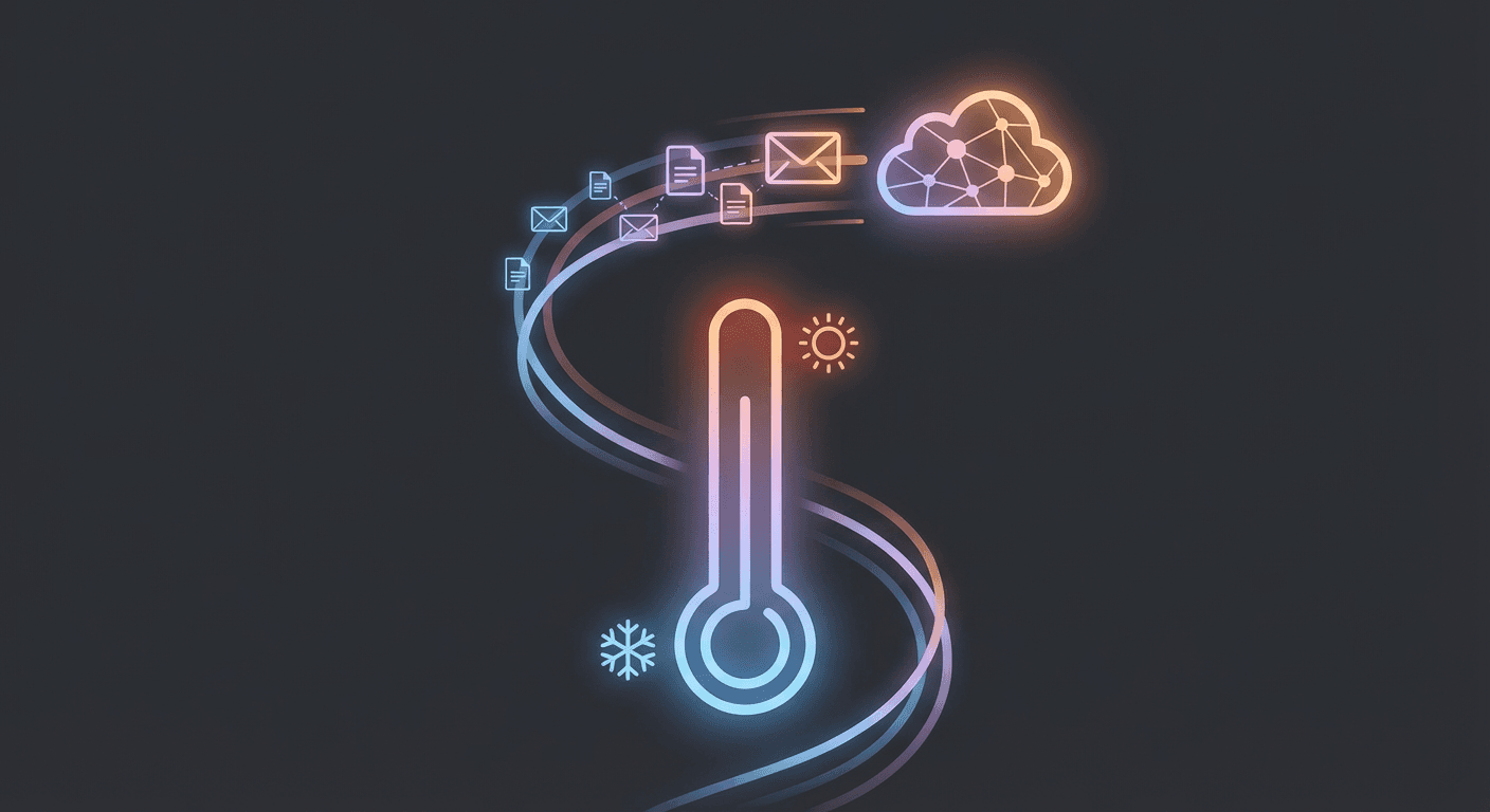 Email warmup process visualization