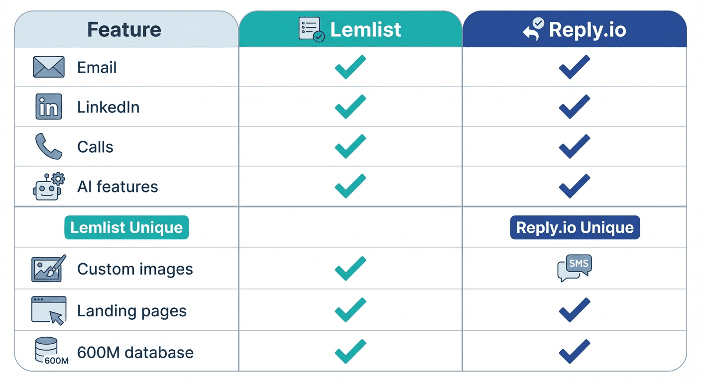 Feature comparison