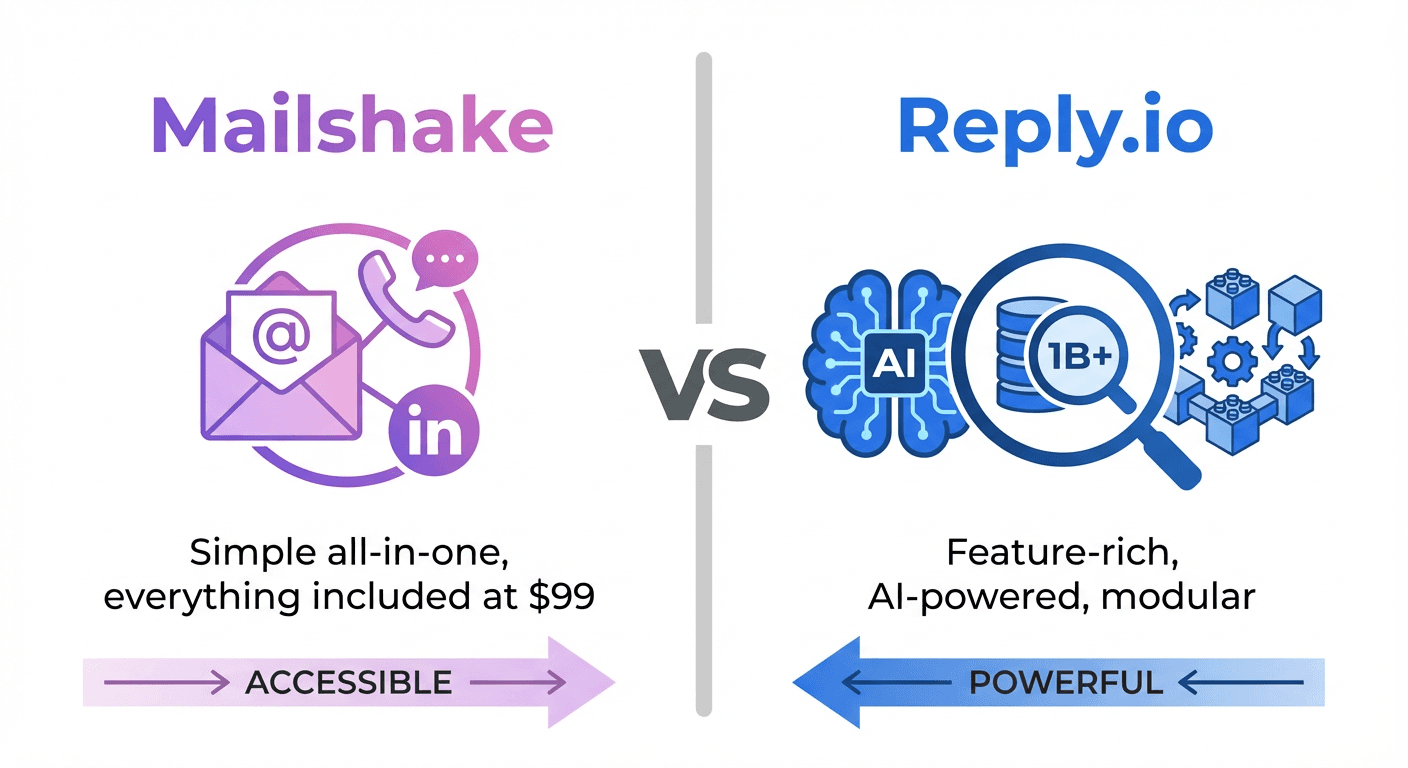 Mailshake vs Reply.io sales engagement comparison