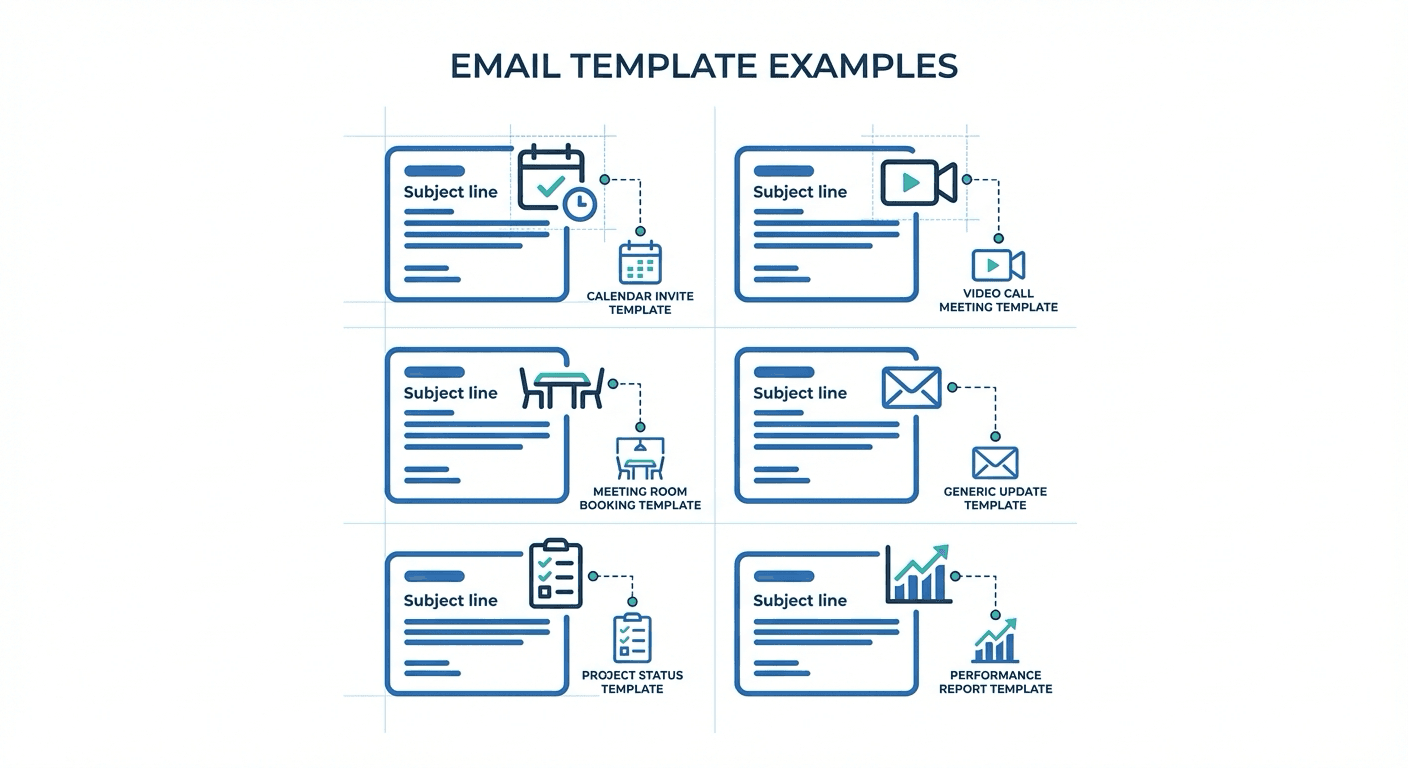 Meeting request email templates - examples