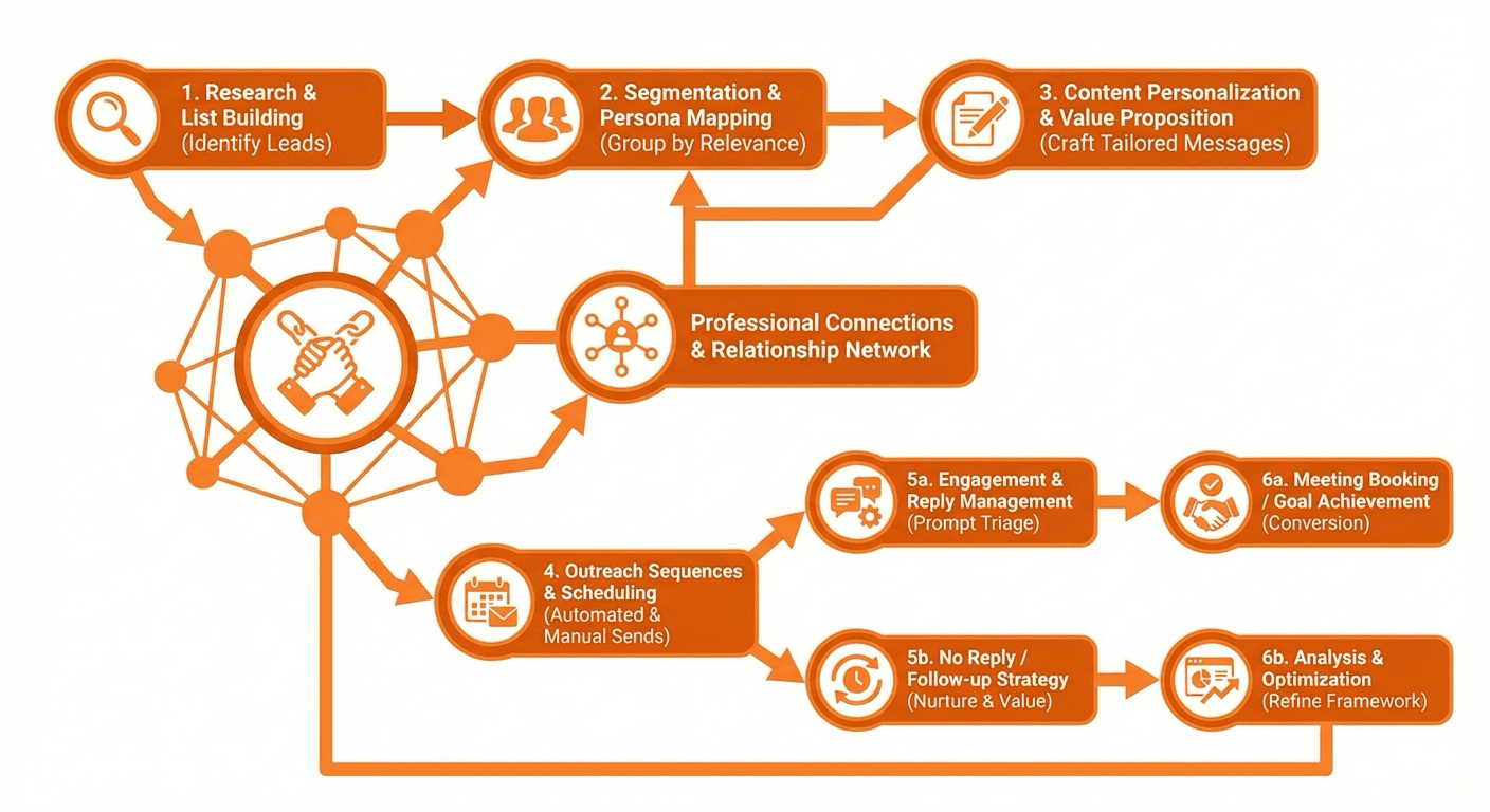 Networking email templates for professionals - framework