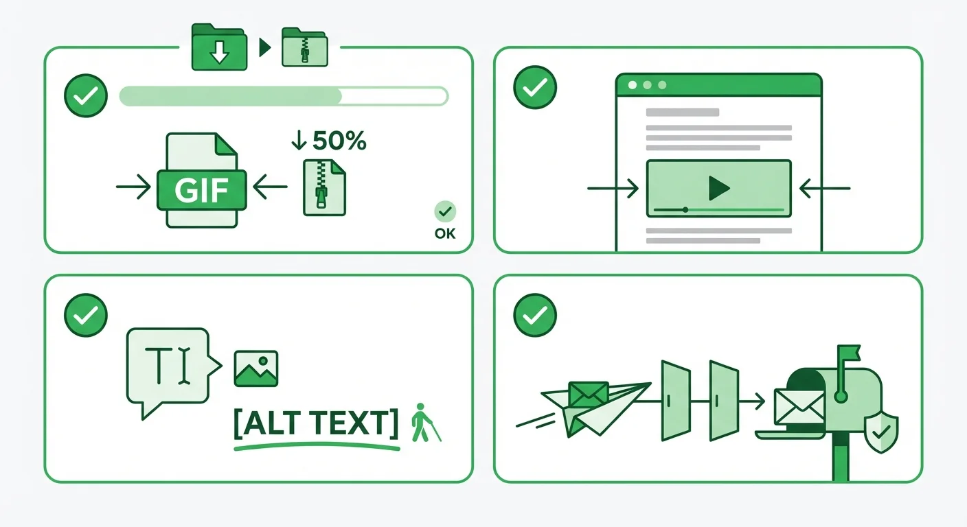 GIF email best practices checklist
