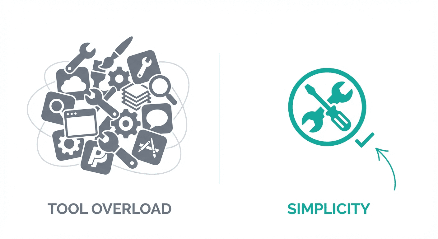 Tool overload vs simplicity