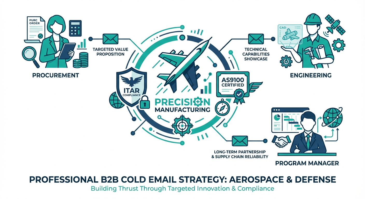 Cold email strategy for aerospace industry