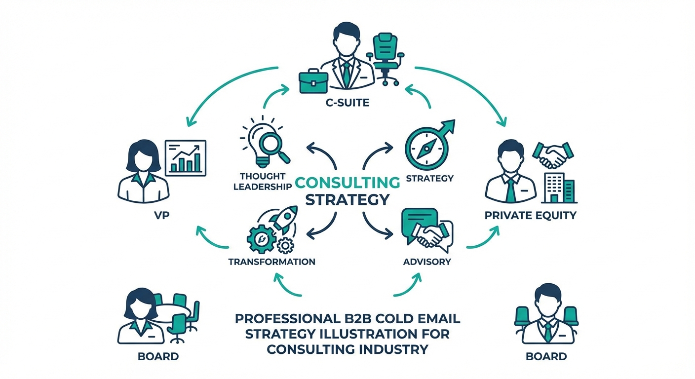 Cold email outreach strategy for Consulting professionals