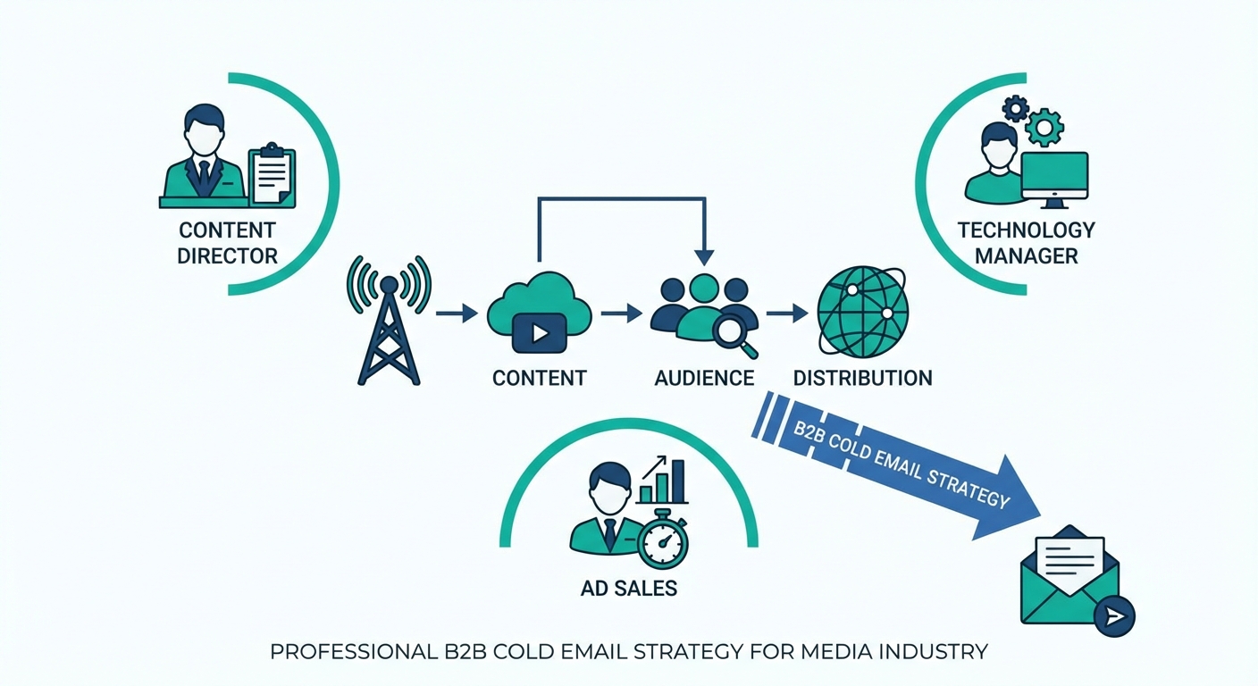 Cold email outreach strategy for Media & Entertainment professionals