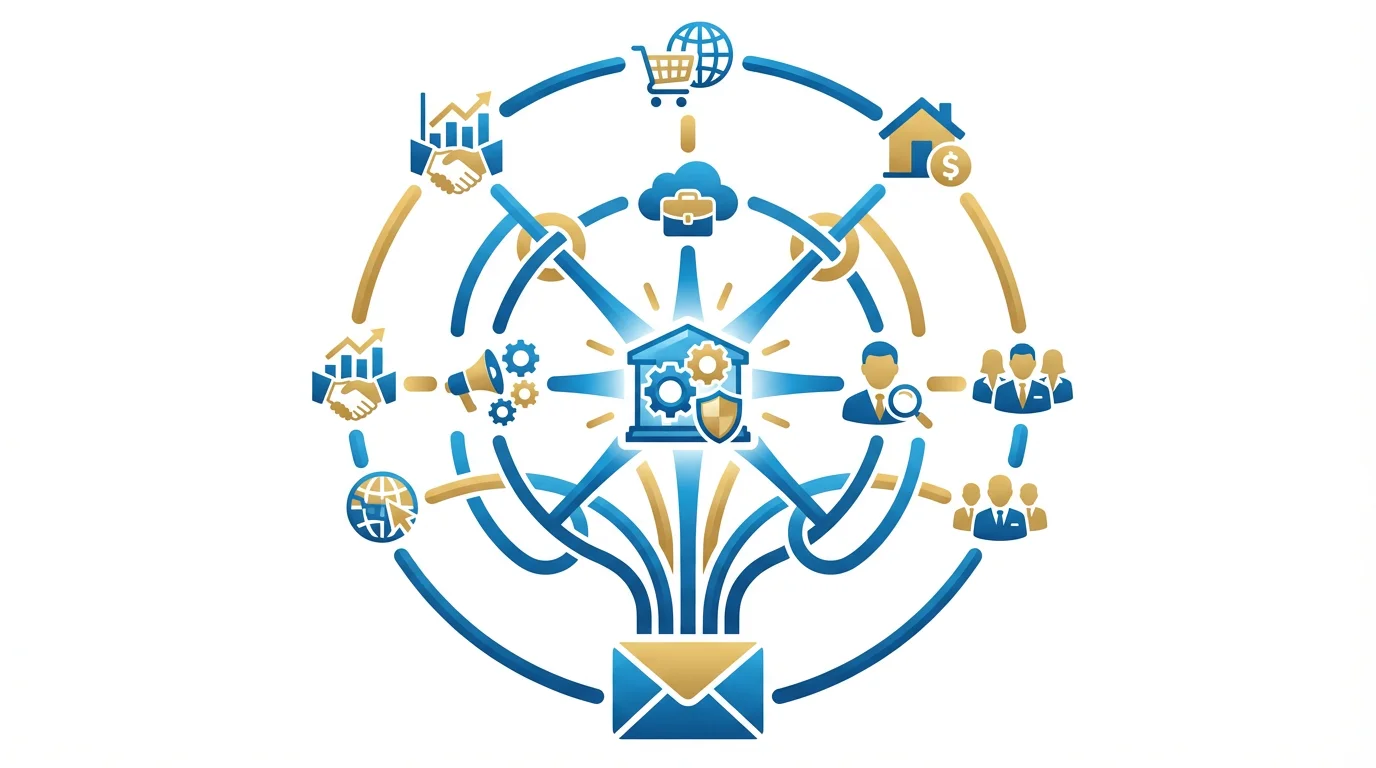 Cold email strategy for reseller partnerships showing channel partner network and distribution