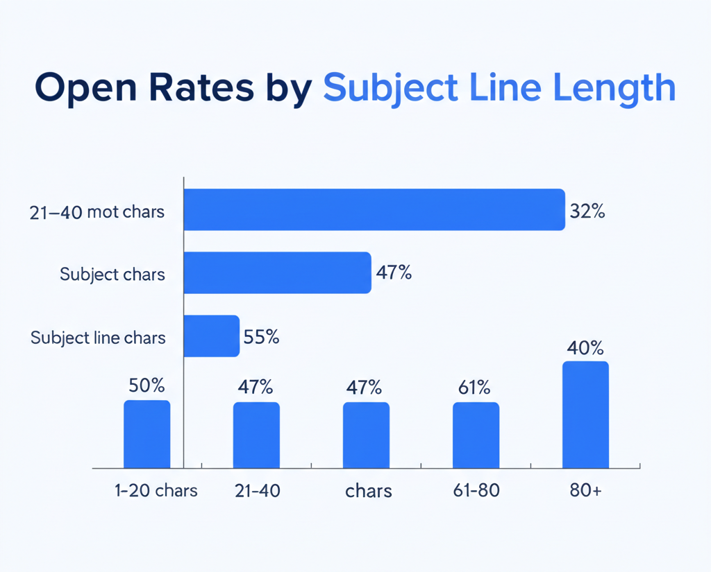 Cold email subject line performance benchmarks