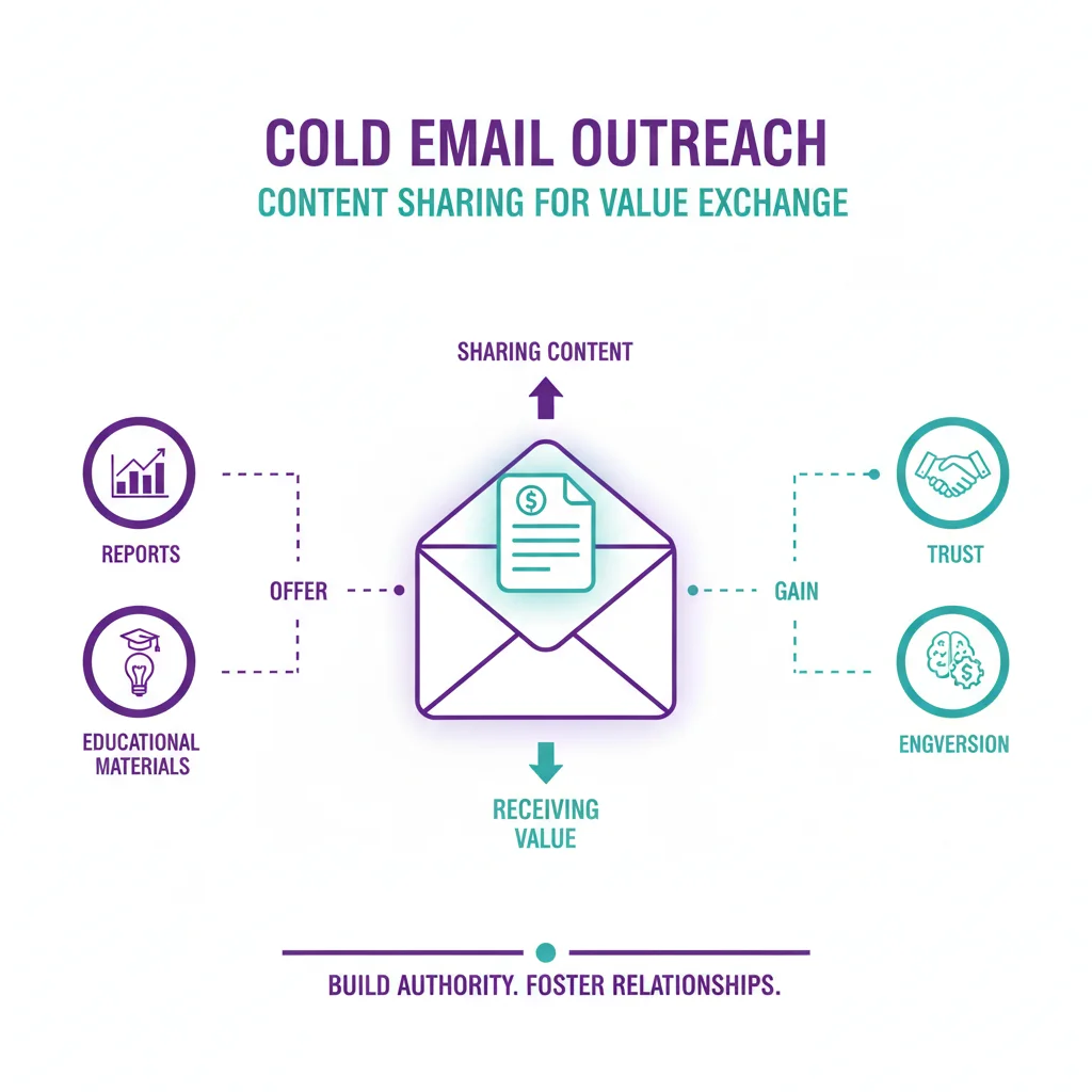 Content share email templates for sales outreach