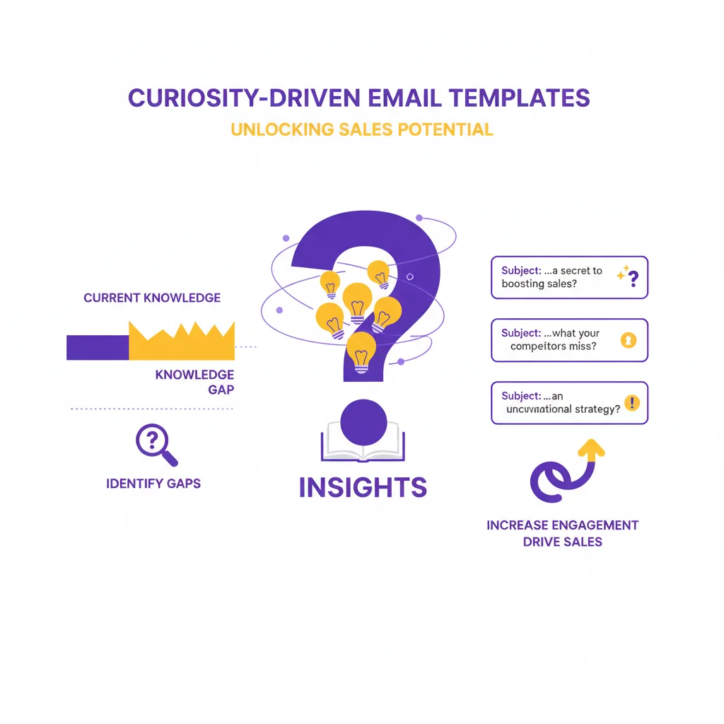 Curiosity-driven email templates for sales outreach