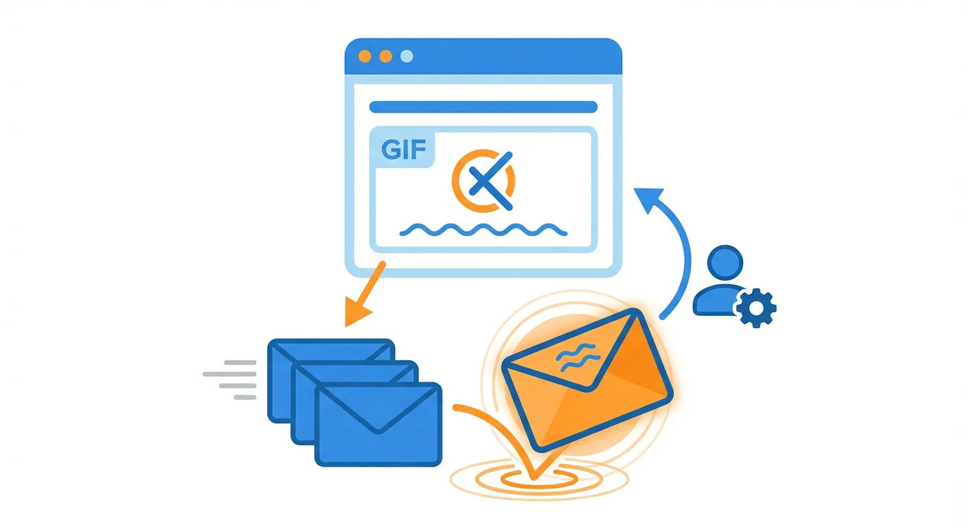 Personalized GIF email templates showing dynamic visual engagement