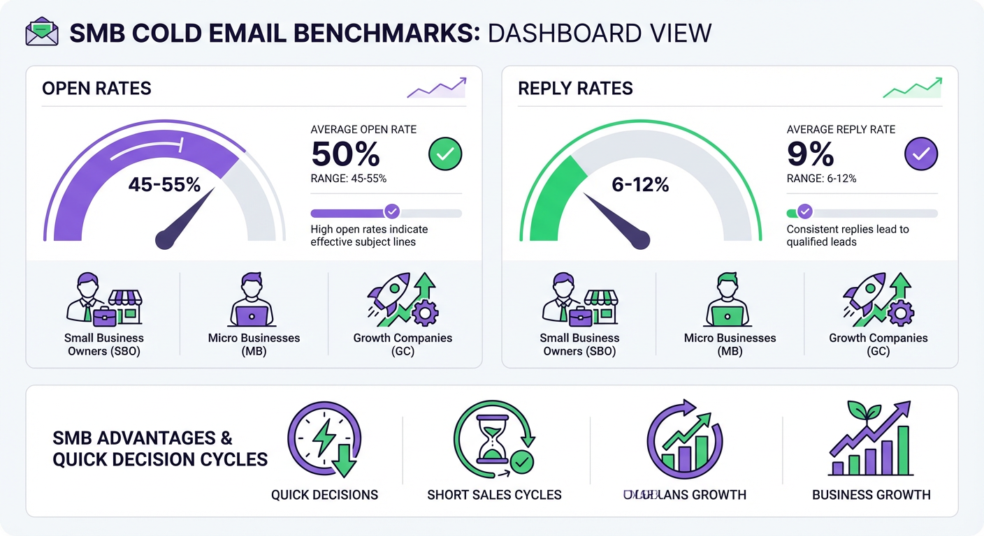 SMB cold email performance benchmarks
