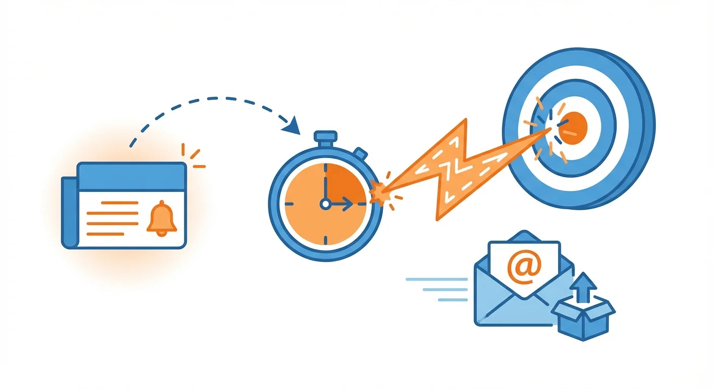 Trigger event email templates for timely outreach for sales outreach
